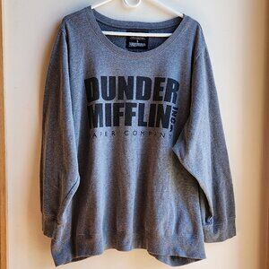 The Office Gray "Dunder Mifflin" Plus Size Sweatshirt Size 5